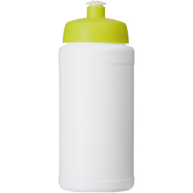 Спортивная бутылка Baseline Plus Renew объемом 500 мл, цвет белый, лайм - 21046005- Фото №2