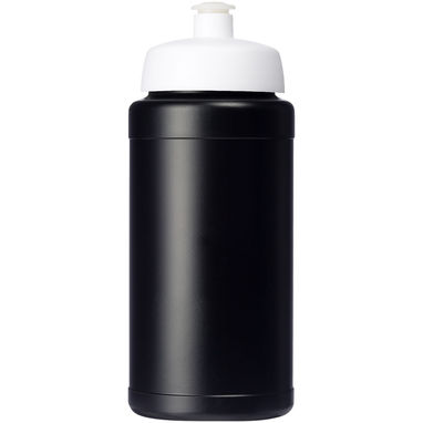 Спортивная бутылка Baseline Plus Renew объемом 500 мл, цвет сплошной черный, белый - 21046009- Фото №2