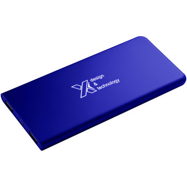 Тонкий зарядний пристрій SCX.design P15 з підсвічуванням логотипу, колір синій - 2PX01652- Фото №1