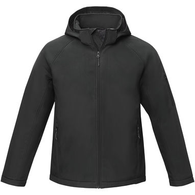 Notus чоловіча утеплена куртка із софтшелу, колір суцільний чорний  розмір XS - 38338900- Фото №2