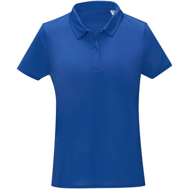 Женская cool fit  футболка поло с короткими рукавами Deimos, цвет cиний  размер S - 39095521- Фото №2