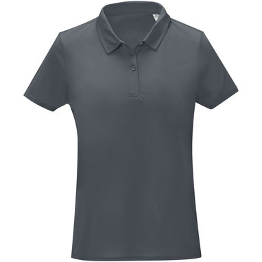 Женская cool fit  футболка поло с короткими рукавами Deimos, цвет серый  размер S - 39095821- Фото №2