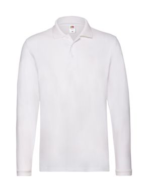 Рубашка-поло Long Sleeve, колір білий  розмір L - AP722863-01_L- Фото №1