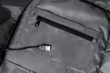 Водонепроникний рюкзак з захистом від крадіжок, колір темно-сірий - AP722865-10- Фото №7