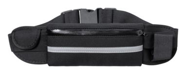 Светоотражающая поясная сумка Basset, цвет черный - AP722954-10- Фото №2