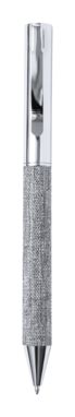 Кулькова ручка з корпусом з переробленого поліестеру, колір срібний - AP722983-21- Фото №5
