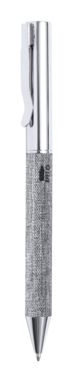 Кулькова ручка з корпусом з переробленого поліестеру, колір срібний - AP722983-21- Фото №6
