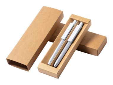 Набір ручок Harzur, колір срібний - AP722986-21- Фото №1
