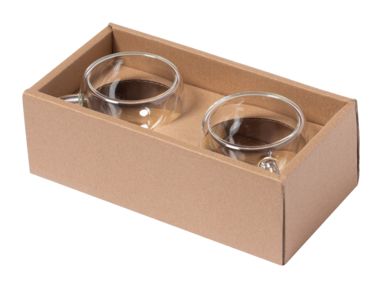 Набор стеклянных чашек для эспрессо Gladen, цвет прозрачный - AP722998- Фото №6