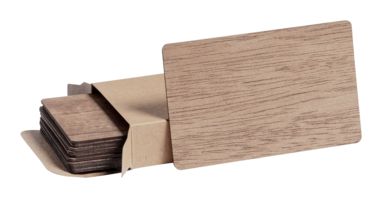 Набор деревянных карточек Inary, цвет коричневий - AP723096- Фото №2