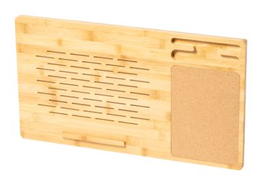 Бамбуковый столик для ноутбука Krit, цвет натуральный - AP723104- Фото №3