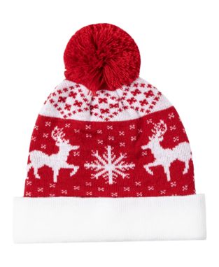 Рождественская шапка Elenix, цвет красный - AP732242-05- Фото №3
