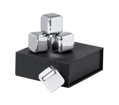 Набір охолоджуючих кубиків Danny, колір срібний - AP732259- Фото №3