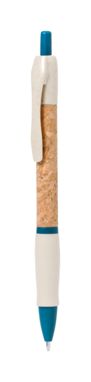 Шариковая ручка из органического соломенного пластика, цвет синий - AP733011-06- Фото №1