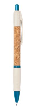 Шариковая ручка из органического соломенного пластика, цвет синий - AP733011-06- Фото №3