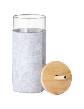 Скляна склянка Zilber, колір темно-сірий - AP733327-80- Фото №3