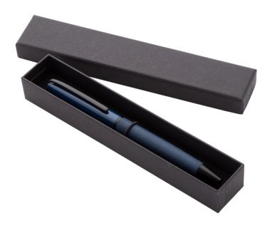 Шариковая металлическая ручка Nerra, цвет темно-синий - AP800734-06A- Фото №2