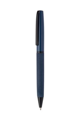 Кулькова металева ручка Nerra, колір темно-синій - AP800734-06A- Фото №3