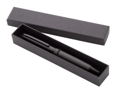 Кулькова металева ручка Nerra, колір чорний - AP800734-10- Фото №1
