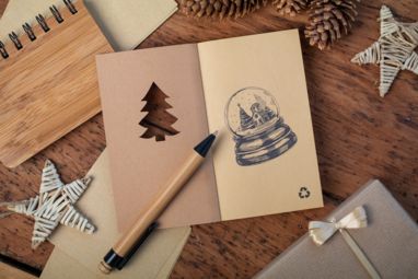 Різдвяний блокнот Julbok, колір натуральний - AP800748-00- Фото №7