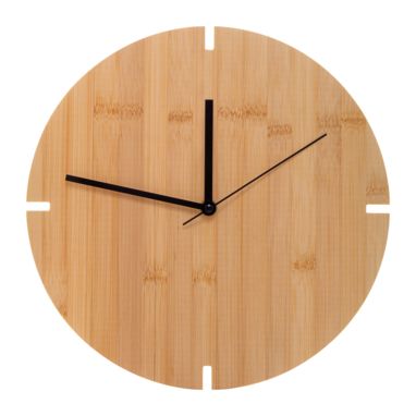 Бамбуковые настенные часы Tokei, цвет натуральный - AP800758- Фото №2