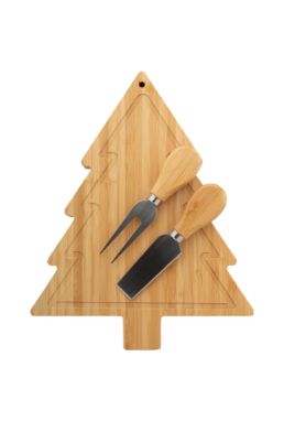 Рождественский набор ножей для сыра Jarlsberg, цвет натуральный - AP808066- Фото №1
