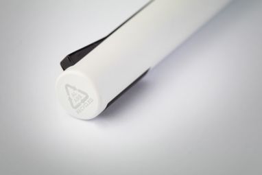 Кулькова еко-ручка Ralupant з переробленого алюмінію та пластику, колір білий - AP808076-01- Фото №4