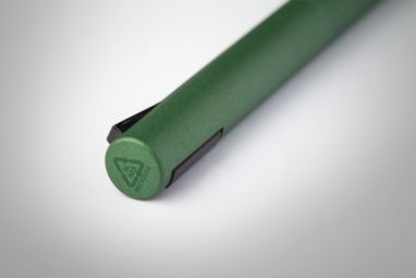 Шариковая ручка Ralupant из переработанного алюминия и пластика, цвет зеленый - AP808076-07- Фото №4