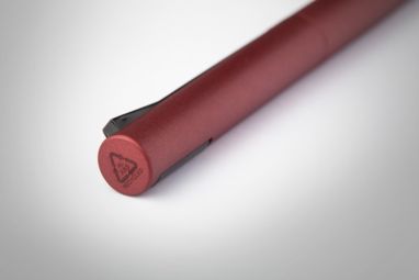 Шариковая ручка Ralupant из переработанного алюминия и пластика, цвет бордовый - AP808076-08- Фото №4