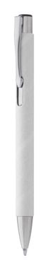 Кулькова ручка Papelles з переробленого паперу, колір білий - AP808079-01- Фото №2
