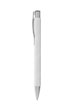 Шариковая ручка Papelles из переработанной бумаги, цвет белый - AP808079-01- Фото №3