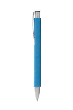 Кулькова ручка Papelles з переробленого паперу, колір блакитний - AP808079-06V- Фото №3
