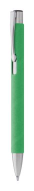 Кулькова ручка Papelles з переробленого паперу, колір зелений - AP808079-07- Фото №1