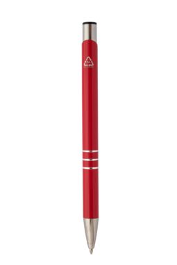 Кулькова ручка Rechannel з переробленого алюміію, колір червоний - AP808081-05- Фото №3