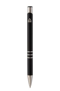 Кулькова ручка Rechannel з переробленого алюміію, колір чорний - AP808081-10- Фото №3