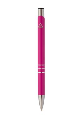 Шариковая ручка Rechannel из переработанного алюминия, цвет розовый - AP808081-25- Фото №3