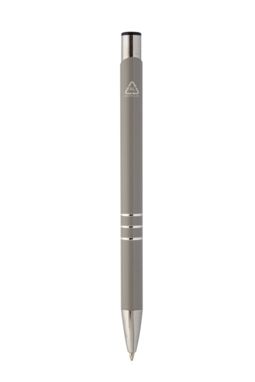 Кулькова ручка Rechannel з переробленого алюміію, колір сірий - AP808081-77- Фото №3