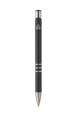 Шариковая ручка Rechannel из переработанного алюминия, цвет темно-серый - AP808081-80- Фото №3