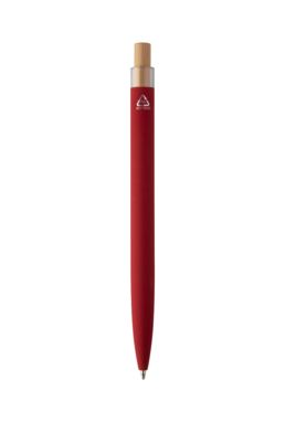 Кулькова ручка з переробленого алюмінію, колір червоний - AP808090-05- Фото №3