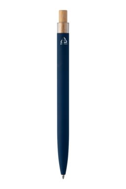 Кулькова ручка з переробленого алюмінію, колір синій - AP808090-06- Фото №3