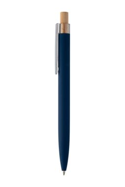 Кулькова ручка з переробленого алюмінію, колір синій - AP808090-06- Фото №4