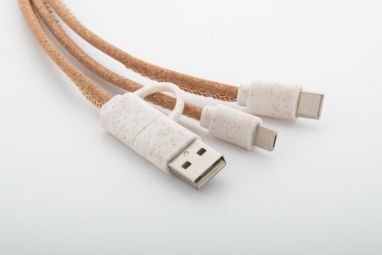 USB-кабель для зарядного устройства Koruku, цвет натуральный - AP864019- Фото №5