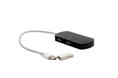 USB хаб Raluhub, колір чорний - AP864022-10- Фото №2