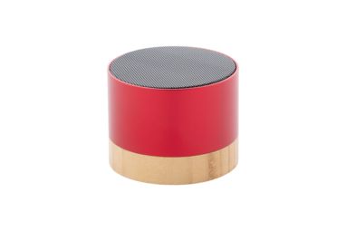 Bluetooth-динамик RalooBeat из преработанного алюминия, цвет красный - AP864024-05- Фото №3