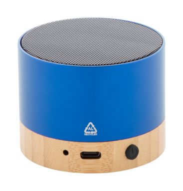 Bluetooth-динамік RalooBeat з переробленого алюмінію, колір синій - AP864024-06- Фото №1