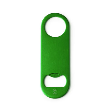 Классическая открывашка из переработанного алюминия, цвет зеленый - AB1396S1226- Фото №1
