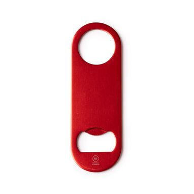 Классическая открывашка из переработанного алюминия, цвет красный - AB1396S160- Фото №1
