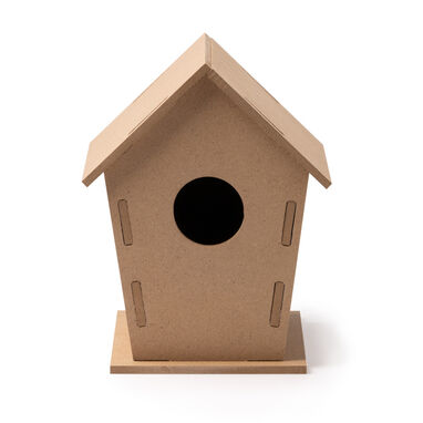 Птичий домик из МДФ, цвет бежевый - AN1277S129- Фото №1