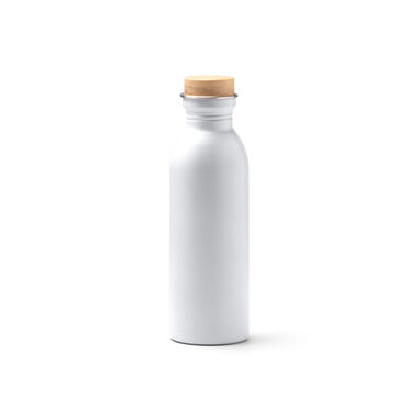 Матовая бутылка из переработанной нержавеющей стали, цвет белый - BI1224S101- Фото №1