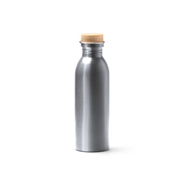 Матовая бутылка из переработанной нержавеющей стали, цвет серебряный - BI1224S1251- Фото №1